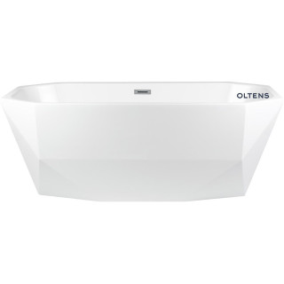 Oltens Stygg wanna wolnostojąca 160x73 cm owalna akrylowa - biała