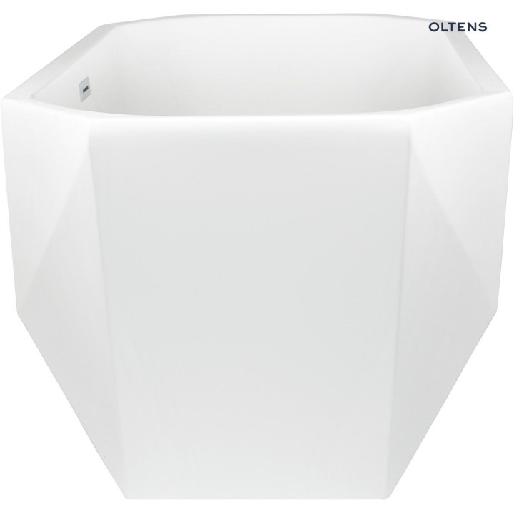 Oltens Stygg wanna wolnostojąca 160x73 cm owalna akrylowa - biała