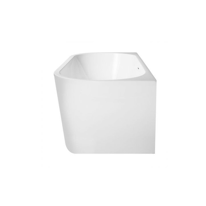 Oltens Delva wanna przyścienna 170x80 cm akrylowa owalna - biała