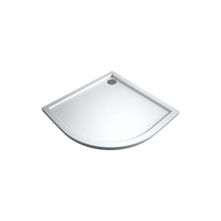 Oltens Superior brodzik półokragły 90x90 cm akrylowy - biały