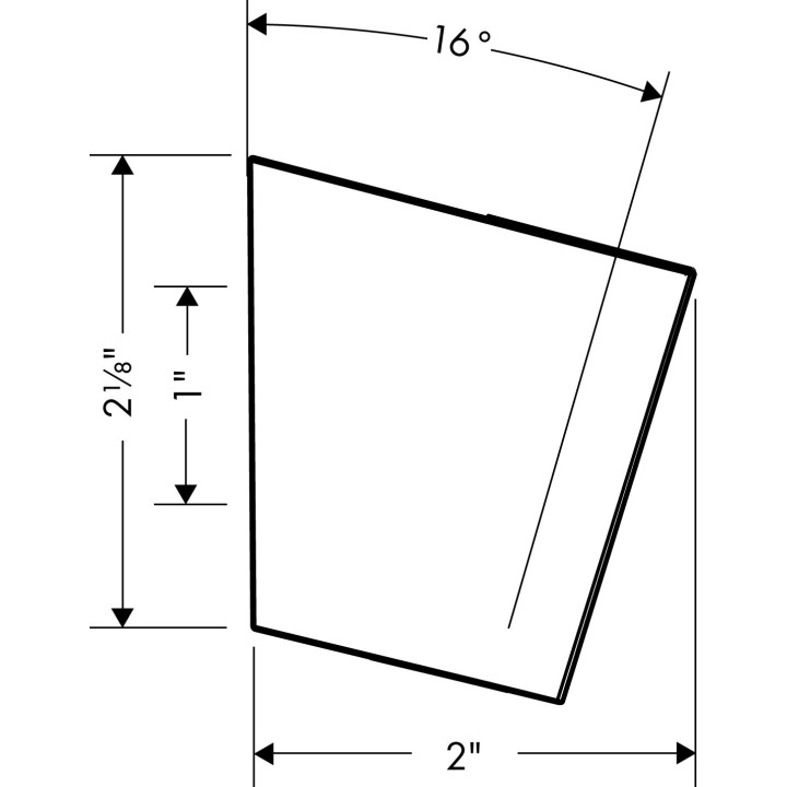 Uchwyt prysznicowy Hansgrohe Porter'S, stalowy