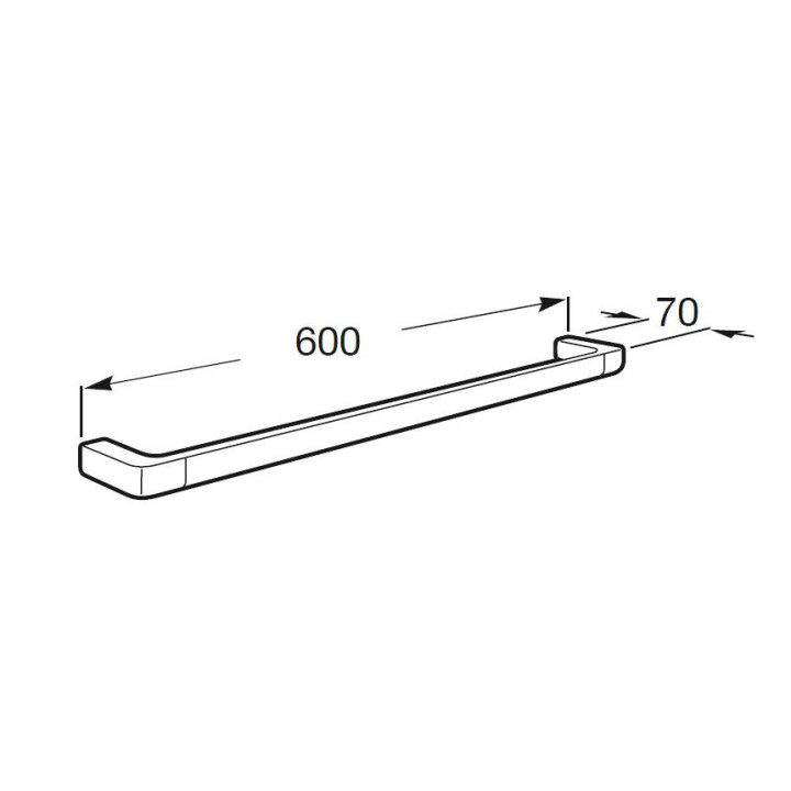 Uchwyt na papier toaletowy Roca Tempo z pokrywą