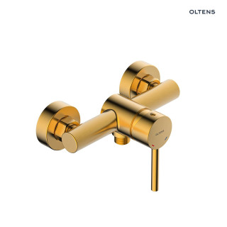 Oltens Molle bateria prysznicowa ścienna - złoto szczotkowane