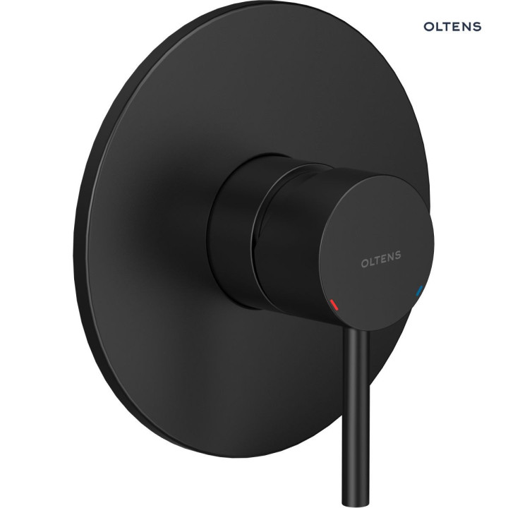 Oltens Molle bateria prysznicowa podtynkowa kompletna - czarny mat
