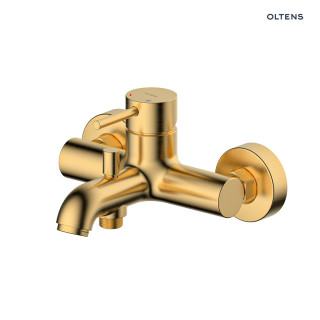 Oltens Molle bateria wannowo-prysznicowa ścienna - złoto szczotkowane