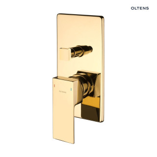Oltens Gota bateria wannowa-prysznicowa podtynkowa kompletna - złota