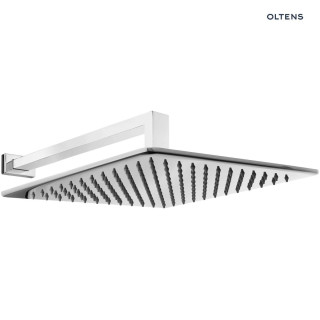 Zestaw Oltens Sondera (S) Lagan (S) deszczownica 30 cm kwadratowa z ramieniem ściennym - chrom