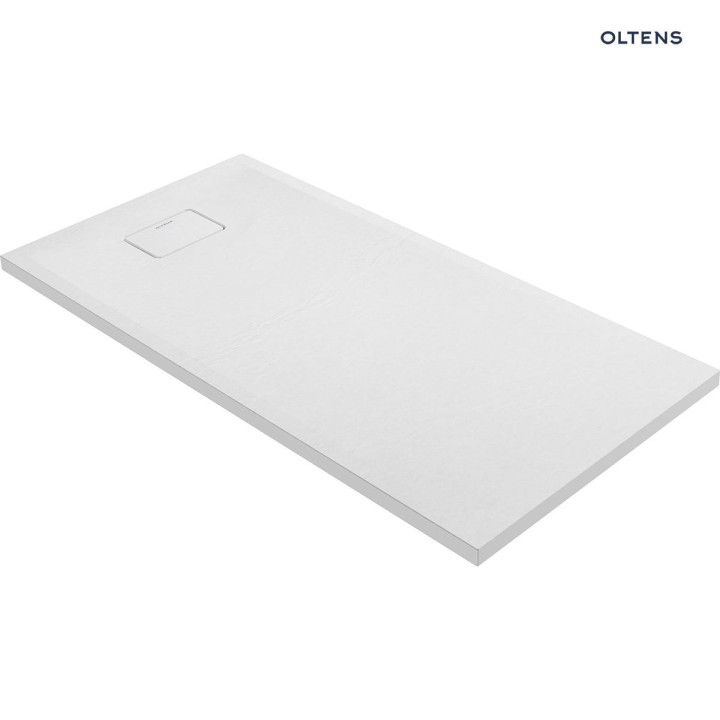Oltens Bergytan brodzik prostokątny 140x70 cm RockSurface - biały 