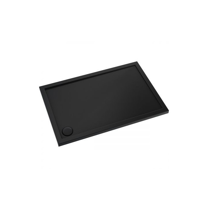 Oltens Superior brodzik akrylowy 120x80 cm prostokątny - czarny mat 