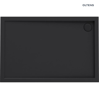 Oltens Superior brodzik akrylowy 120x90 cm prostokatny - czarny mat