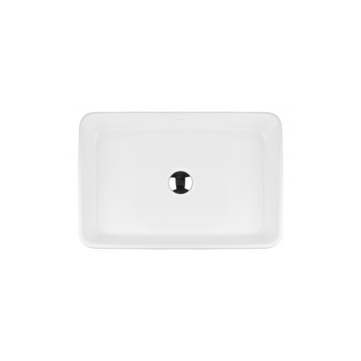 Oltens Lustra umywalka 60,5x35 cm nablatowa prostokątna - biała
