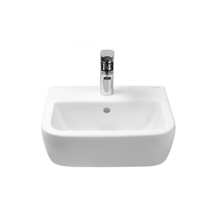 Oltens Vernal umywalka 40x32,5 cm wisząca z powłoką SmartClean - biała