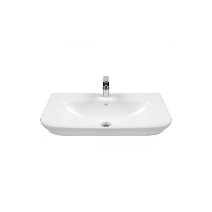 Oltens Gulfoss umywalka 80x46 cm nablatowa częściowo wpuszczana z powłoką SmartClean - biała