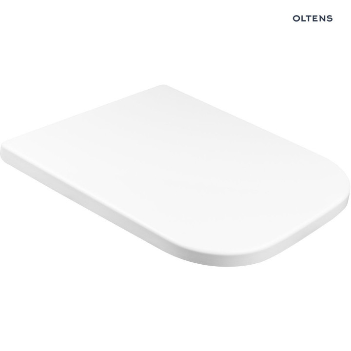 Oltens Vernal deska sedesowa twarda wolnoopadająca Slim - biała