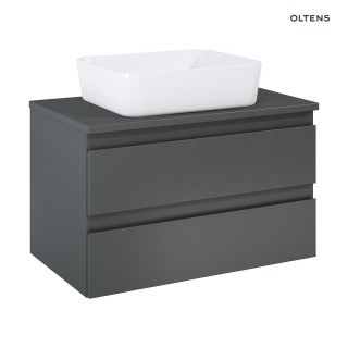 Oltens Vernal szafka 80 cm podumywalkowa wisząca grafit z blatem