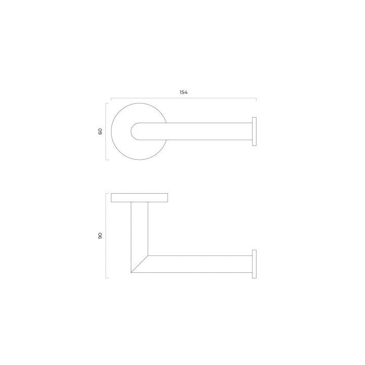 Oltens Gulfoss uchwyt na papier toaletowy - złoto szczotkowane 