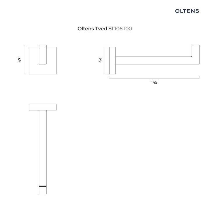 Oltens Tved uchwyt na papier toaletowy zapasowy - chrom 
