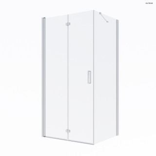 Oltens Trana kabina prysznicowa 90x80 cm prostokątna drzwi ze ścianką