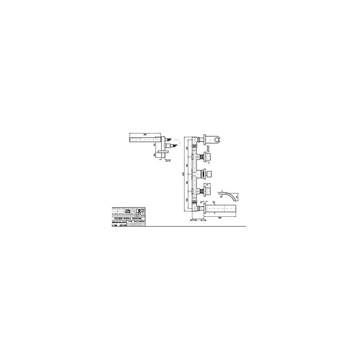 Bateria wannowo-natryskowa Zucchetti Aguablu 5-otworowa podtynkowa, element zewnętrzny- sanitbuy.pl
