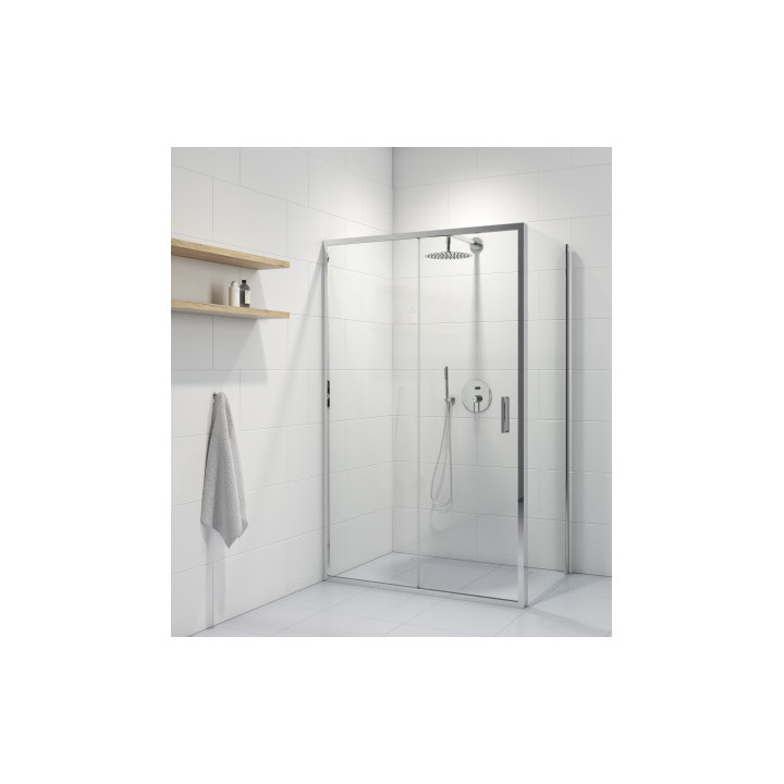 Oltens Fulla kabina prysznicowa 110x80 cm prostokątna drzwi ze ścianką