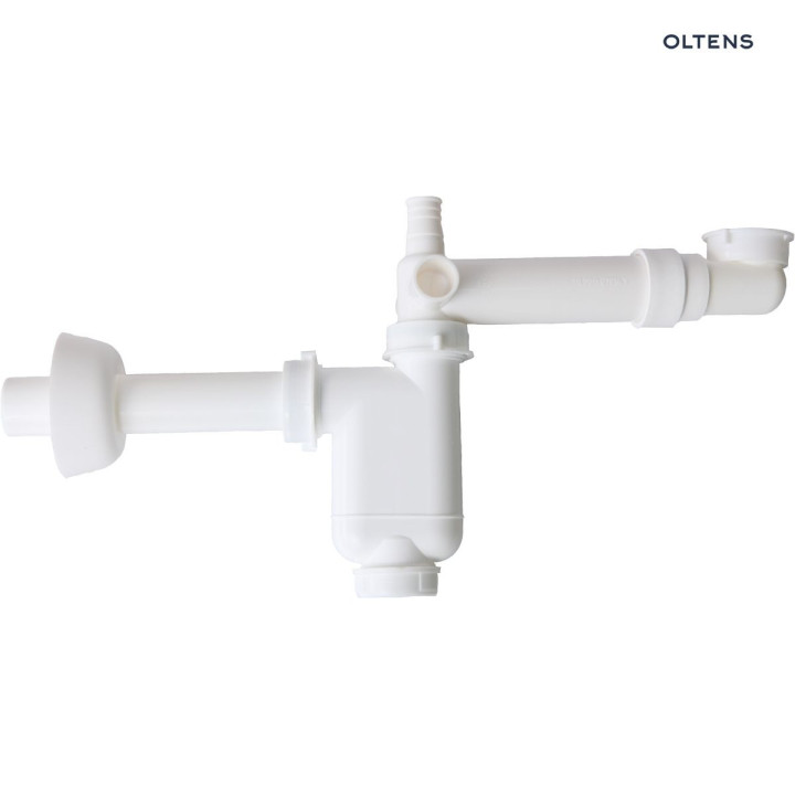 Oltens Jens syfon umywalkowy teleskopowy oszczędzający miejsce - biały