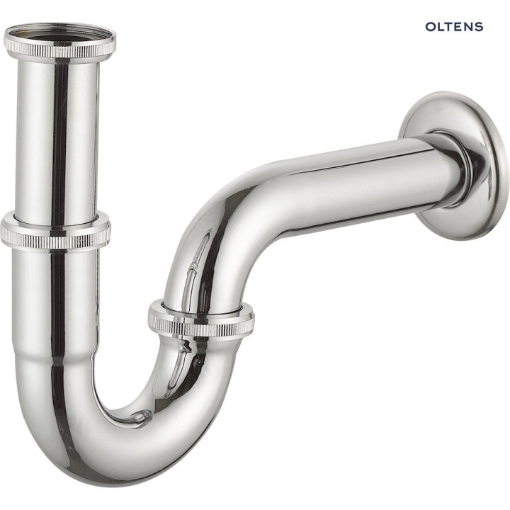 Oltens Lyse syfon umywalkowy mosiężny rurowy - chrom 