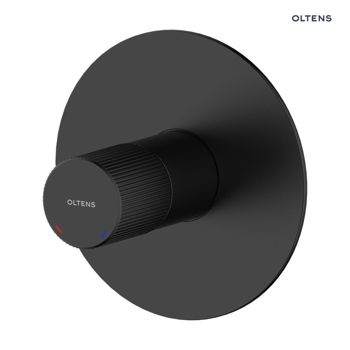 Oltens Hamnes bateria prysznicowa podtynkowa kompletna - czarny mat