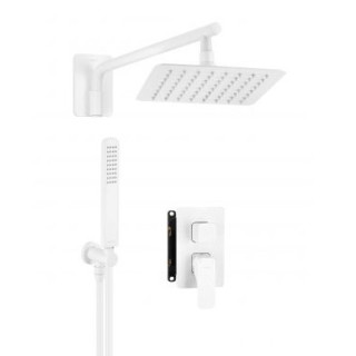 Deante zestaw prysznicowy podtynkowy - biały
