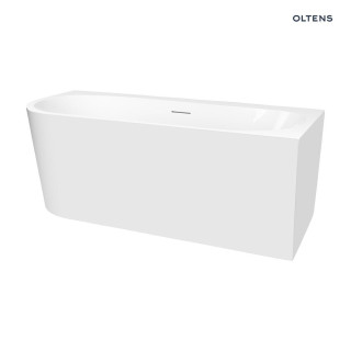 Oltens Hulda wanna narożna 160x75 cm prawa akrylowa - biały połysk