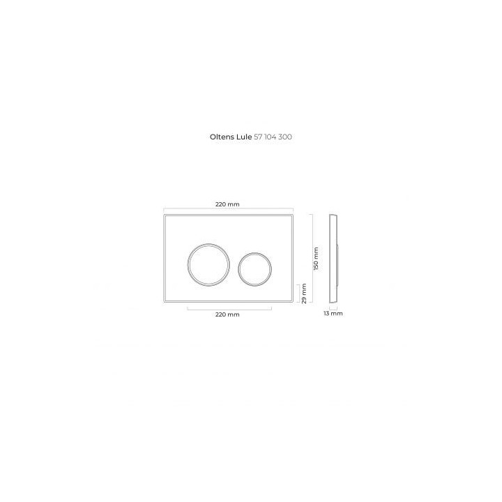 Zestaw Oltens Triberg Lule 5w1 stelaż podtynkowy z przyciskiem spłukującym - czarny mat