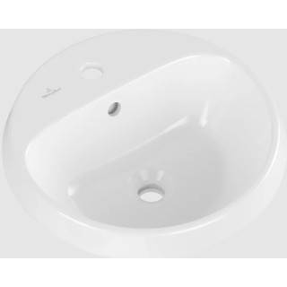 Architectura Umywalka wpuszczana w blat, 450 x 450 x 170 mm, Weiss Alpin, bez przelewu, Nieszlifowany