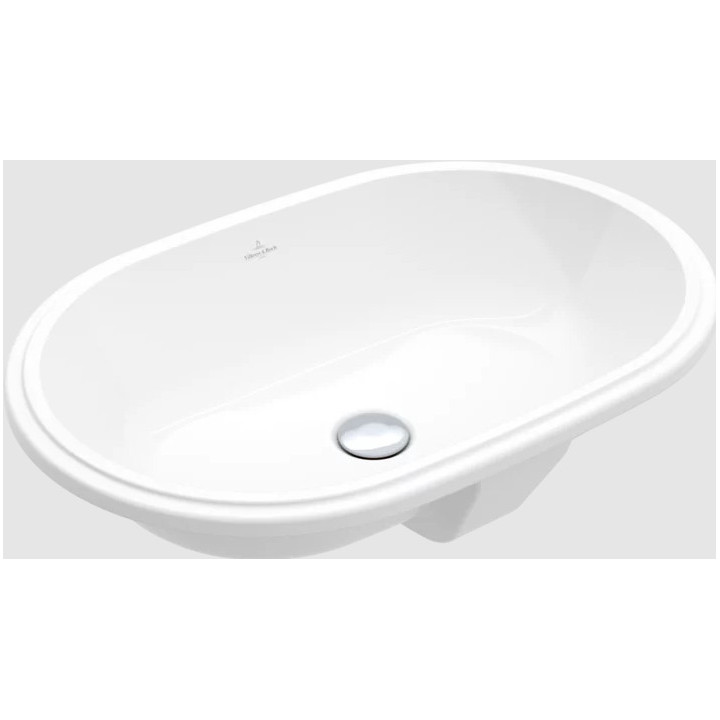 Architectura Umywalka podblatowa, 570 x 375 x 175 mm, Weiss Alpin CeramicPlus, z przelewem