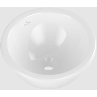 Loop & Friends Umywalka podblatowa, 330 x 330 x 190 mm, Weiss Alpin CeramicPlus, bez przelewu