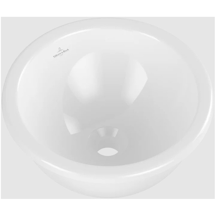 Loop & Friends Umywalka podblatowa, 330 x 330 x 190 mm, Weiss Alpin CeramicPlus, bez przelewu