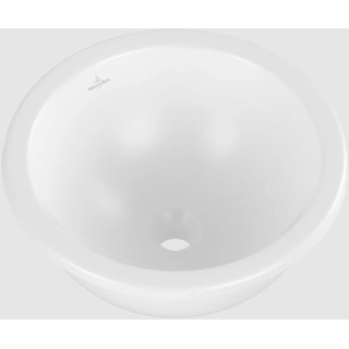 Loop & Friends Umywalka podblatowa, 380 x 380 x 210 mm, Stone White CeramicPlus, bez przelewu
