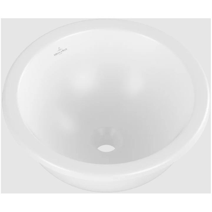 Loop & Friends Umywalka podblatowa, 380 x 380 x 210 mm, Stone White CeramicPlus, bez przelewu