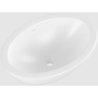 Loop & Friends Umywalka podblatowa, 560 x 380 x 220 mm, Stone White CeramicPlus, bez przelewu