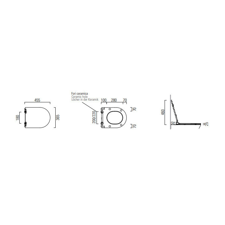 Deska sedesowa GSI - Ardesia opaco
