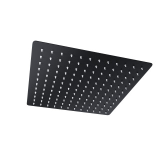 Deszczownica natryskowa Corsan stalowa czarna kwadratowa 30 cm