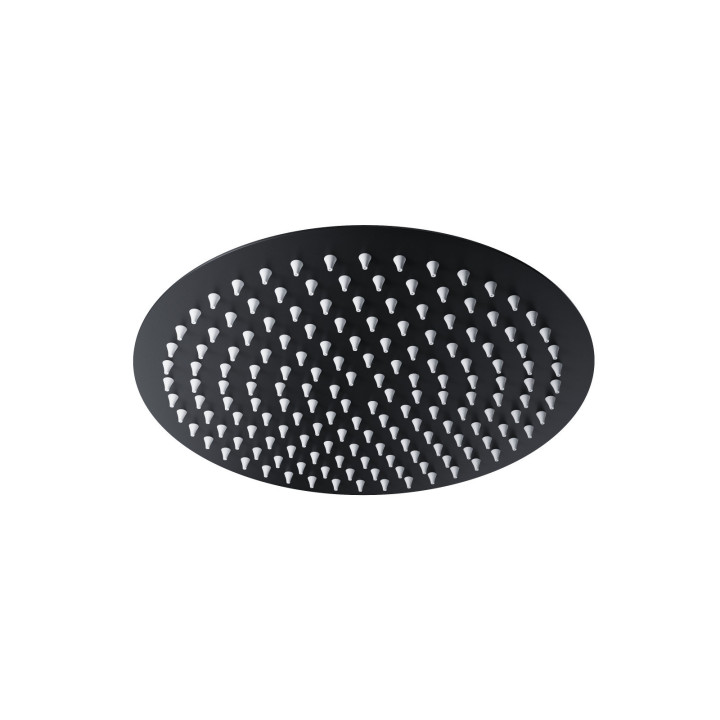 Deszczownica natryskowa Corsan stalowa czarna okrągła 30 cm