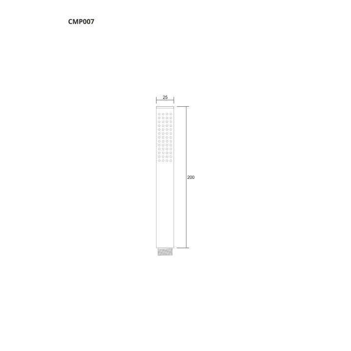 Słuchawka prysznicowa Corsan czarna