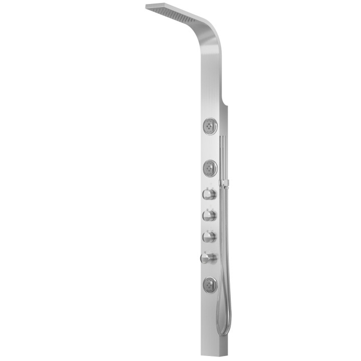 Panel prysznicowy Corsan Snake srebrny z termostatem