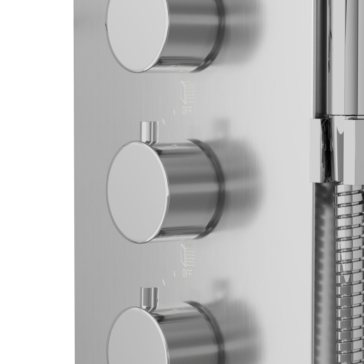 Panel prysznicowy Corsan Samsara srebrny