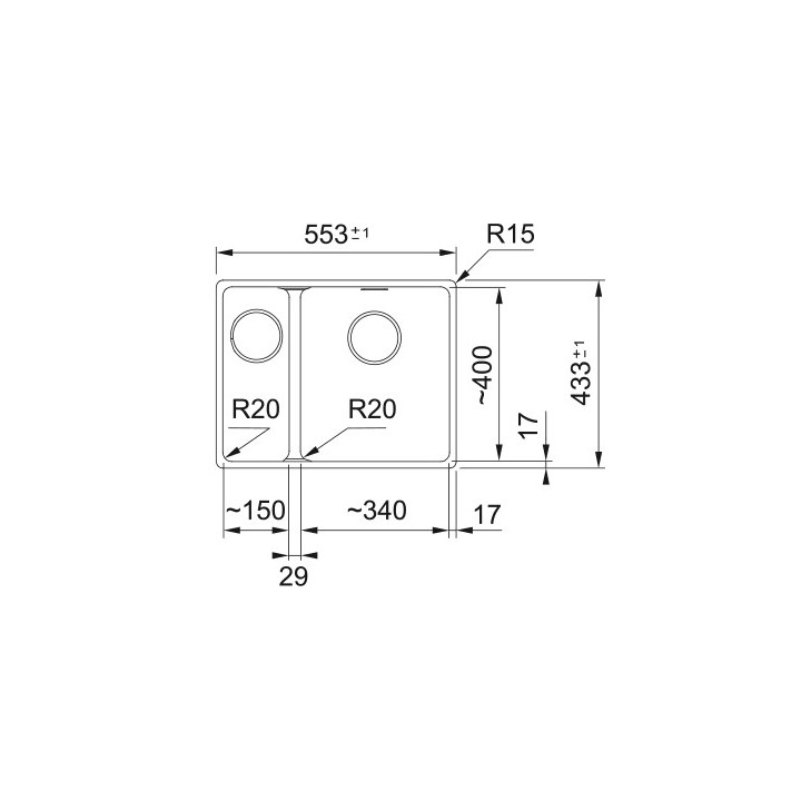 Zlewozmywak do podbudowy Franke Maris