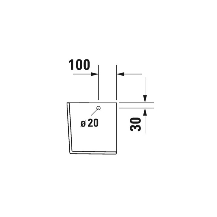 Półpostument Duravit D-Neo