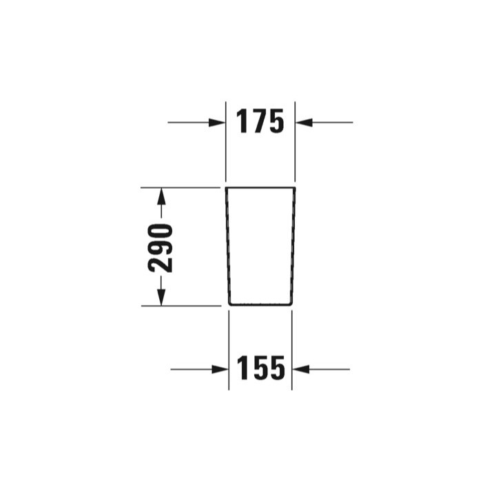 Półpostument Duravit D-Neo