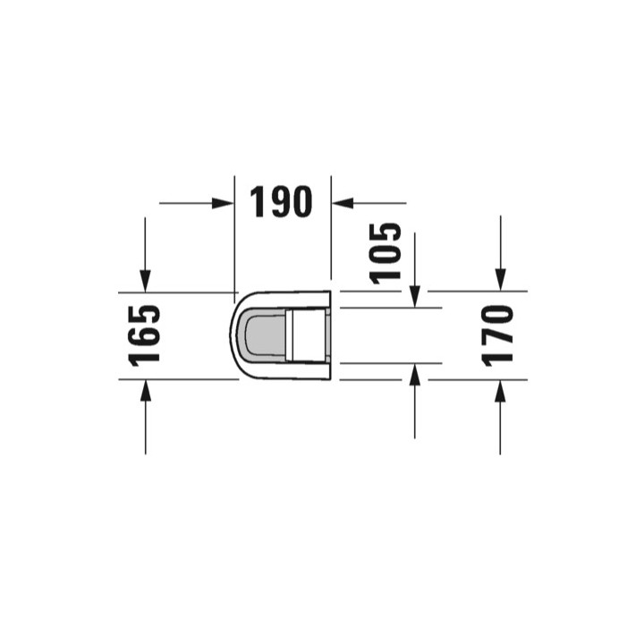 Półpostument Duravit D-Neo