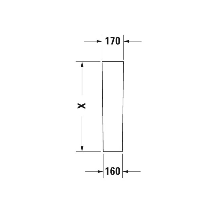 Półpostument Duravit D-Neo