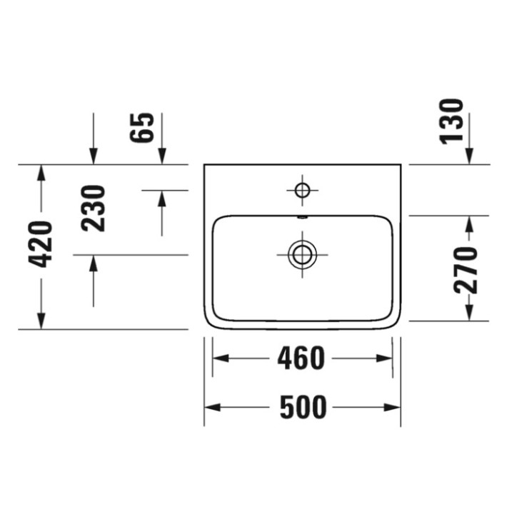 Umywalka meblowa Duravit Qatego