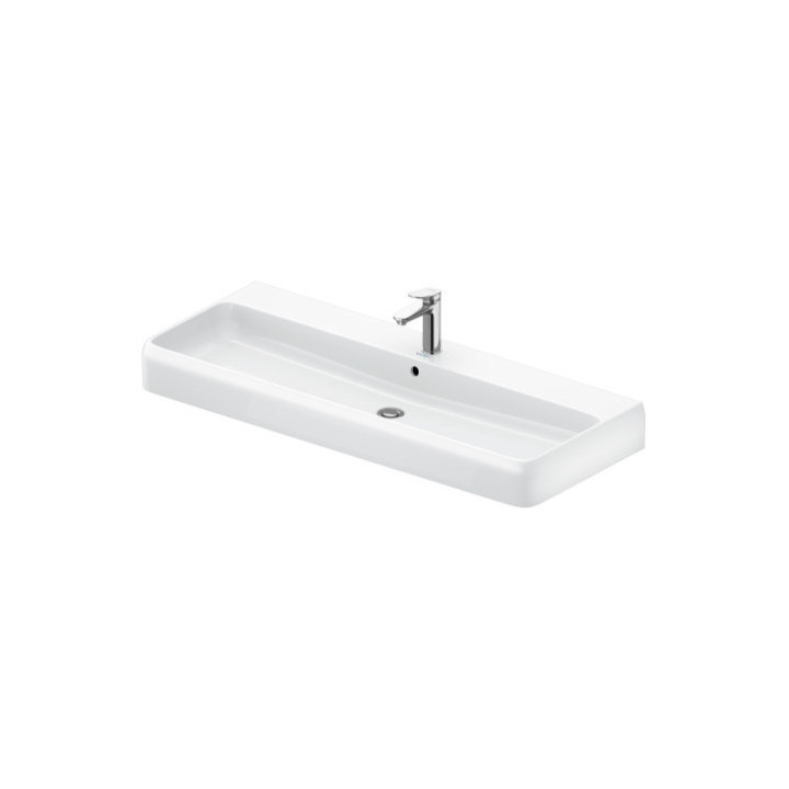 Umywalka meblowa 120x47cm, Duravit Qatego - Biały błyszczący 